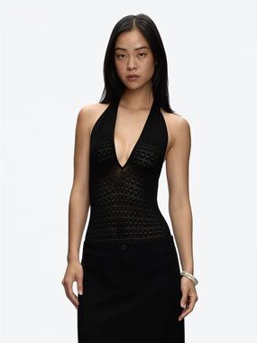 New Tank Air Good Fortune Bodysuit in Black